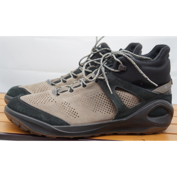 ECCO Gore-Tex Biom 2Go Mens 9 Hiking Waterproof Ankle Boots Leather Brown Black main image 9